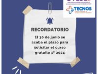 RECORDATORIO. CURSO GRATUITO 1º SEMESTRE 2024